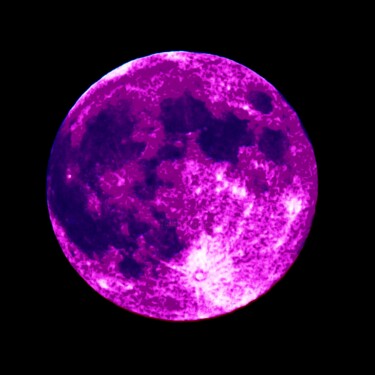Digital Arts titled "Purple Moon Extreme" by Troy Wilson-Ripsom, Original Artwork, Manipulated Photography