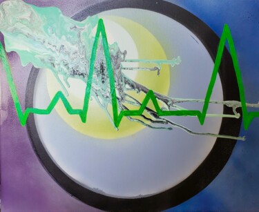 Картина под названием "Waves" - Troy Wilson-Ripsom, Подлинное произведение искусства, Акрил Установлен на Деревянная рама дл…
