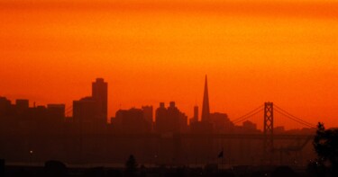 Photography titled "SF Sunset" by Troy Wilson-Ripsom, Original Artwork, Digital Photography