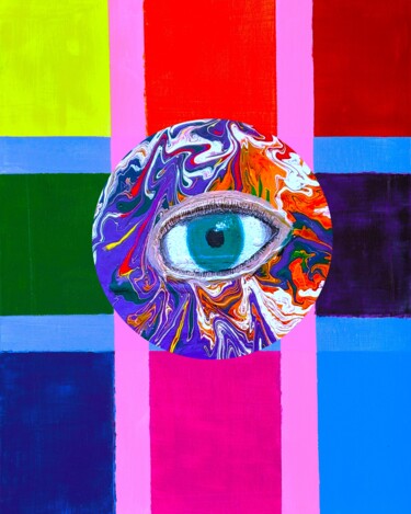「Seeing Through the…」というタイトルのデジタルアーツ Troy Wilson-Ripsomによって, オリジナルのアートワーク, デジタルコラージュ