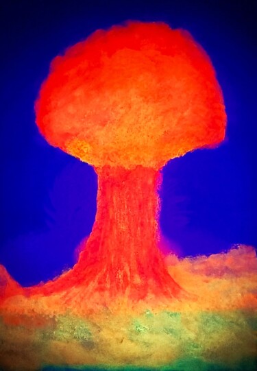 Digitale Kunst mit dem Titel "Fire Tree" von Troy Wilson-Ripsom, Original-Kunstwerk, Digitale Fotografie