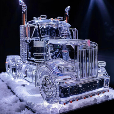 Digital Arts titled "Ice Sculpture 1" by Truckersrule, Original Artwork, 3D Modeling