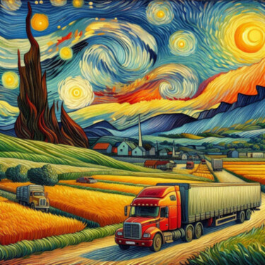 Digital Arts titled "A Graceful Farewell" by Truckersrule, Original Artwork, Digital Painting