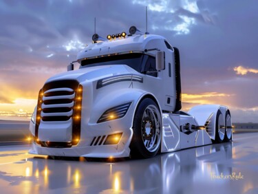 Arte digitale intitolato "Quantum Leap" da Truckersrule, Opera d'arte originale, Immagine generata dall'IA