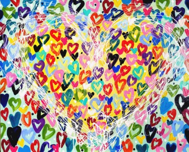 绘画 标题为“Amor, Amor - colorf…” 由Aliaksandra Tsesarskaya, 原创艺术品, 丙烯 安装在木质担架架上