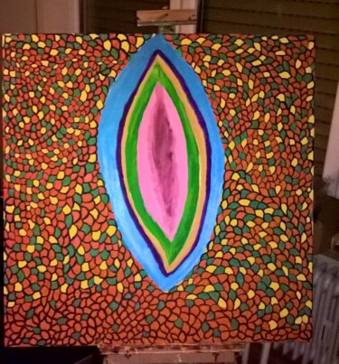 Painting titled "Portal 80 x 80 cm" by Bebi Kali, Original Artwork, Acrylic