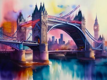 Digital Arts με τίτλο "New London" από Tucari P, Αυθεντικά έργα τέχνης, Ψηφιακή ζωγραφική