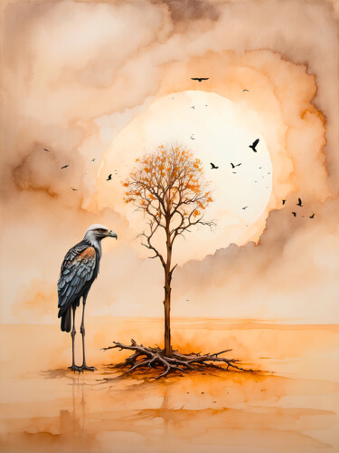 Arte digital titulada "Wa Dilla Bird" por Tucari P, Obra de arte original, Pintura Digital