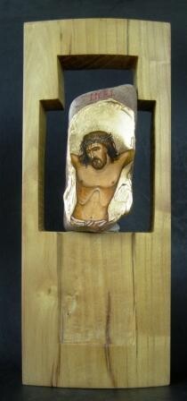 Malarstwo zatytułowany „Crucifix” autorstwa Tudorel Predan, Oryginalna praca