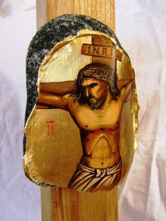 Картина под названием "Crucifix" - Tudorel Predan, Подлинное произведение искусства