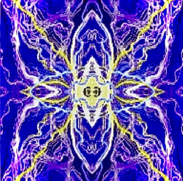Digital Arts titled "Mandala Neuro 1" by Oksana Tukhtarkina, Original Artwork, AI generated image