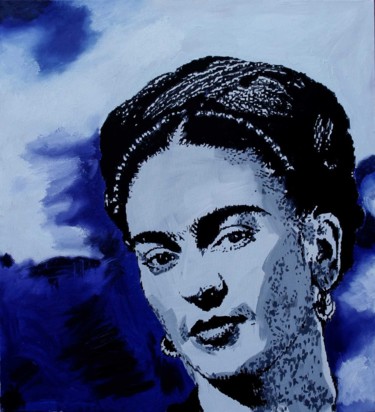 Painting titled "frida" by Turgut Aygün, Original Artwork, Acrylic