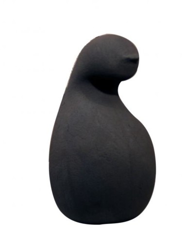 Sculpture intitulée "LE SOLITAIRE 01" par Turzo, Œuvre d'art originale, Terre cuite