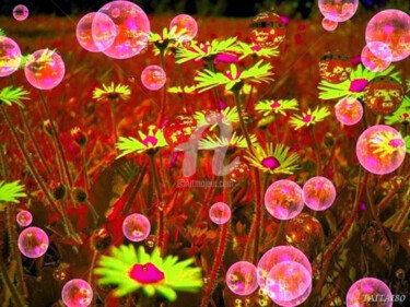 Arts numériques intitulée "bubulflowers" par Ty80, Œuvre d'art originale, Photo montage