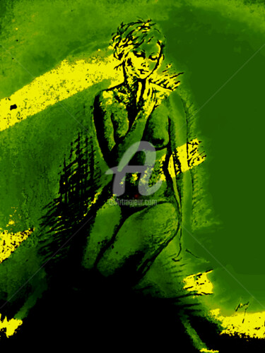 Arts numériques intitulée "femme nue" par Ty80, Œuvre d'art originale, Photo montage