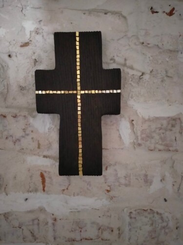 Diseño titulada "крест с мозаикой из…" por Maisternia Ukrmozayika, Obra de arte original, Joyas