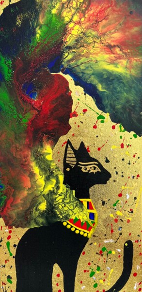 Malerei mit dem Titel "Mao" von Iuliia Dobrovolskaia, Original-Kunstwerk, Acryl