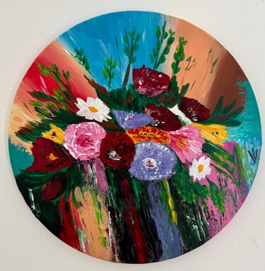 Картина под названием "Diana’s garden circ…" - Юлия Добровольская, Подлинное произведение искусства, Акрил