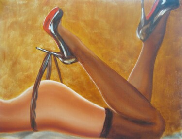 High Heels Woman's Lags Woman Power, Painting by Victoria Shalayko