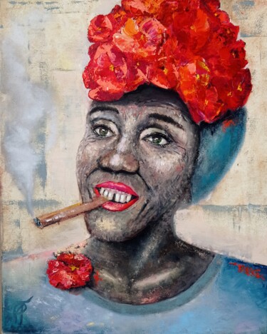 Painting titled "Cuban" by Julianna Tulinova, Original Artwork, Oil