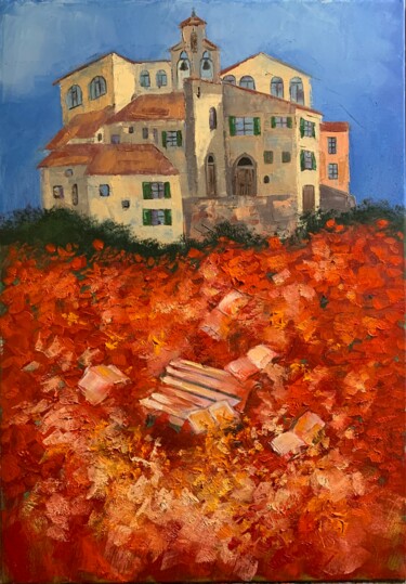 Картина под названием "Love letters" - Ulisse Mladenova, Подлинное произведение искусства, Масло Установлен на Деревянная ра…