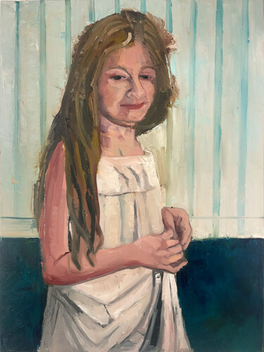 Schilderij getiteld "Anne" door Ulrike Schmitt, Origineel Kunstwerk, Olie
