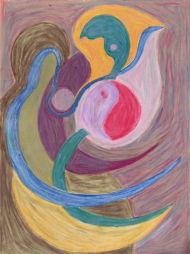 Картина под названием "Ying&Yang" - Ulli Heupel, Подлинное произведение искусства, Масло