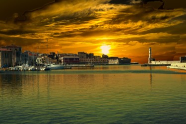 Photography titled "The old harbour of…" by Ulli Heupel, Original Artwork, Digital Photography