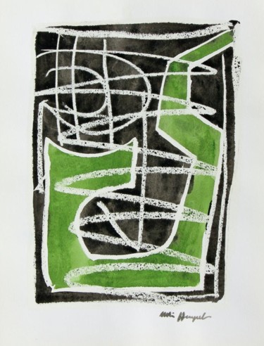 Painting titled "Four Spaces IX (1)" by Ulli Heupel, Original Artwork