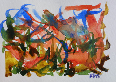 Painting titled "First Signs Of Spri…" by Ulli Heupel, Original Artwork, Watercolor