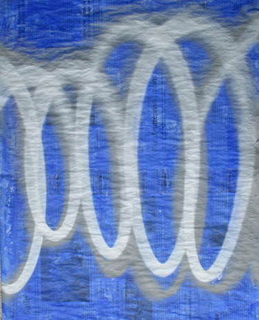 Peinture intitulée "W.A. 2015, Blue et…" par Eric Ullrich, Œuvre d'art originale