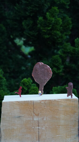 Escultura intitulada "Dimanche matin sur…" por Ulrich Ernst Nievergelt, Obras de arte originais, Areia