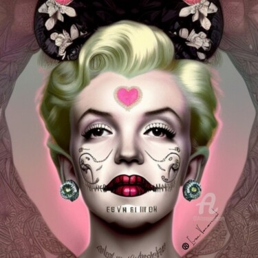 Digitale Kunst mit dem Titel "Marilyn Monroe: la…" von Ivan Venerucci, Original-Kunstwerk, KI-generiertes Bild