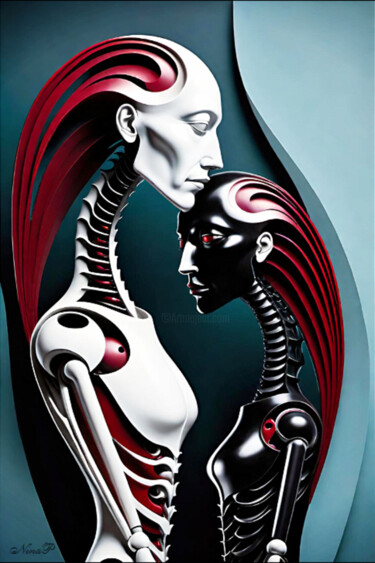 "The Cyberman" başlıklı Dijital Sanat Umculi tarafından, Orijinal sanat, AI tarafından oluşturulan görüntü