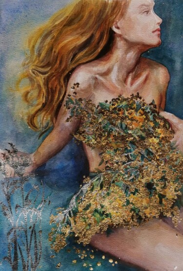 Картина под названием "Spring" - Яна Заворзаева, Подлинное произведение искусства, Акварель