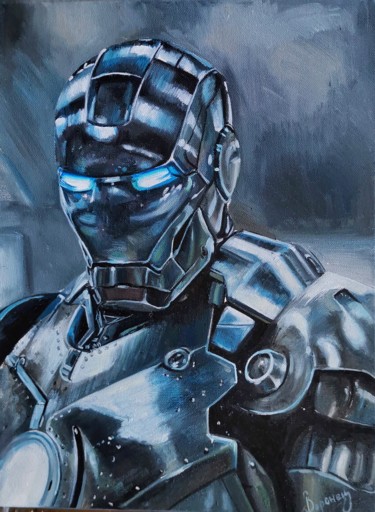 Malarstwo zatytułowany „Iron man” autorstwa Яна Заворзаева, Oryginalna praca, Olej