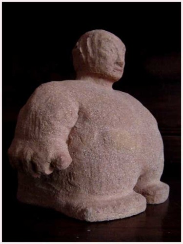 Sculpture intitulée "Big One" par Umo, Œuvre d'art originale, Terre cuite