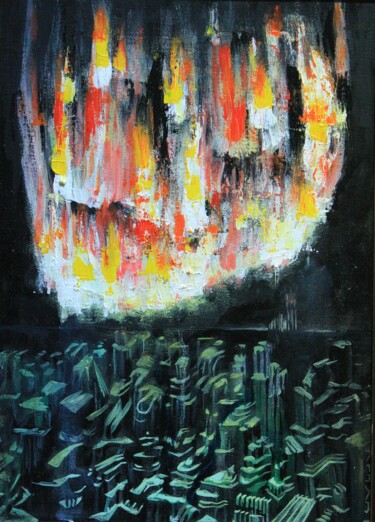Peinture intitulée "Загадай желание" par Krnkhv, Œuvre d'art originale, Huile