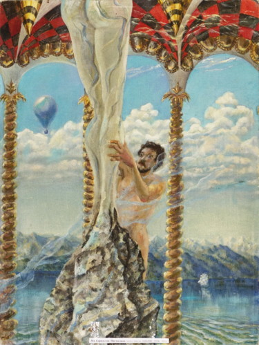Pittura intitolato "Пигмалион." da Krnkhv, Opera d'arte originale, Olio