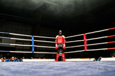 Photographie intitulée "Boxeur face à lui-m…" par Farouk Ferrah, Œuvre d'art originale, Photographie numérique