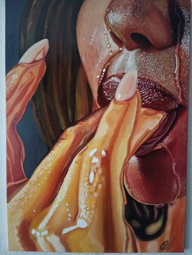 Peinture intitulée "Мёд" par Iura Riazantsev, Œuvre d'art originale, Acrylique