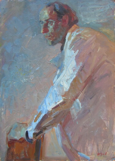 Peinture intitulée "Этюд 2 к картине "У…" par Iurii Viktorovich Gusev, Œuvre d'art originale, Huile