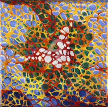 Painting titled "Pixel out form 4" by Ursula Daeppen (La Orsa), Original Artwork, Acrylic