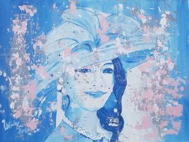 Painting titled "Ravishing lady" by Ursula Gnech, Original Artwork, Acrylic