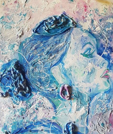Картина под названием "Tonight" - Ursula Gnech, Подлинное произведение искусства, Акрил