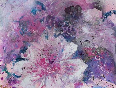 Ζωγραφική με τίτλο "Magnolia-Beautyin S…" από Ursula Gnech, Αυθεντικά έργα τέχνης, Ακρυλικό