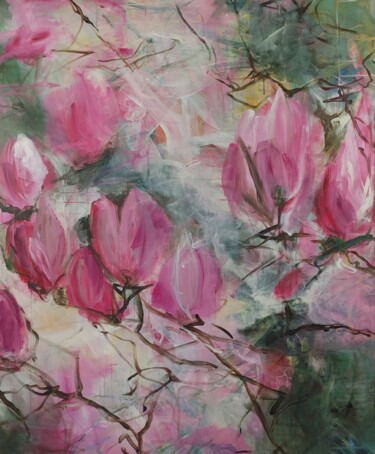 Malerei mit dem Titel "Frühlingsgefühle V" von Ursula Odermath, Original-Kunstwerk, Acryl