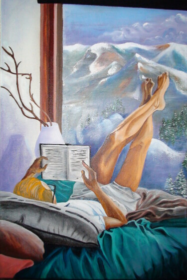 Pittura intitolato "Painting. Bedtime s…" da Natalia Us, Opera d'arte originale, Olio