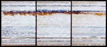 Collagen mit dem Titel "Howe Sound" von Eric Goldstein, Original-Kunstwerk, Collagen Auf Keilrahmen aus Holz montiert
