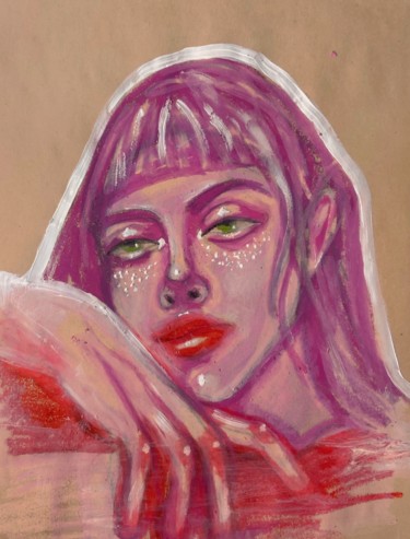 图画 标题为“Adele” 由Marie Utrachena, 原创艺术品, 粉彩